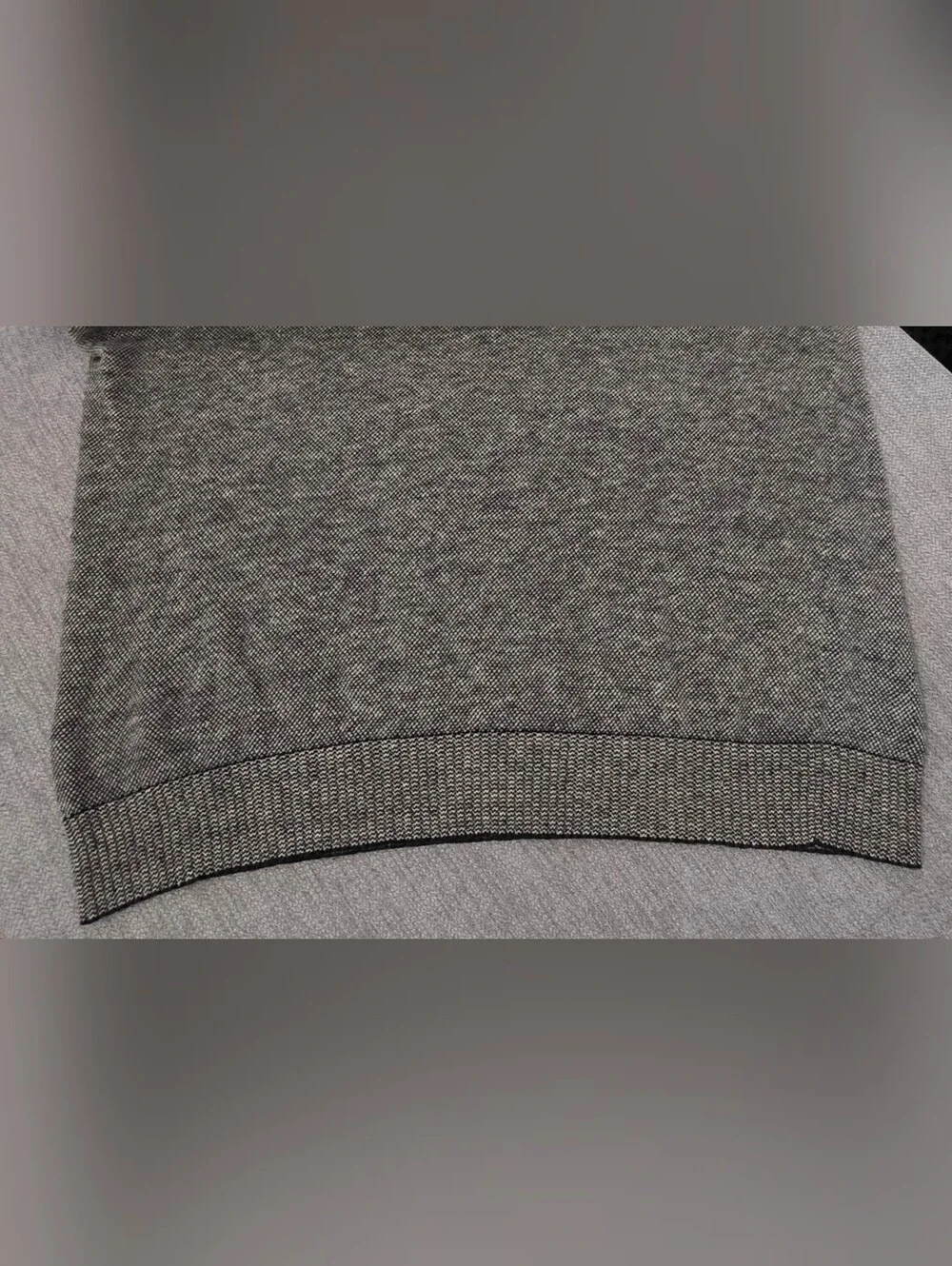 Polo by Ralph Lauren Heathered Gray Linen Knit Short-Sleeve Polo Sz XL
